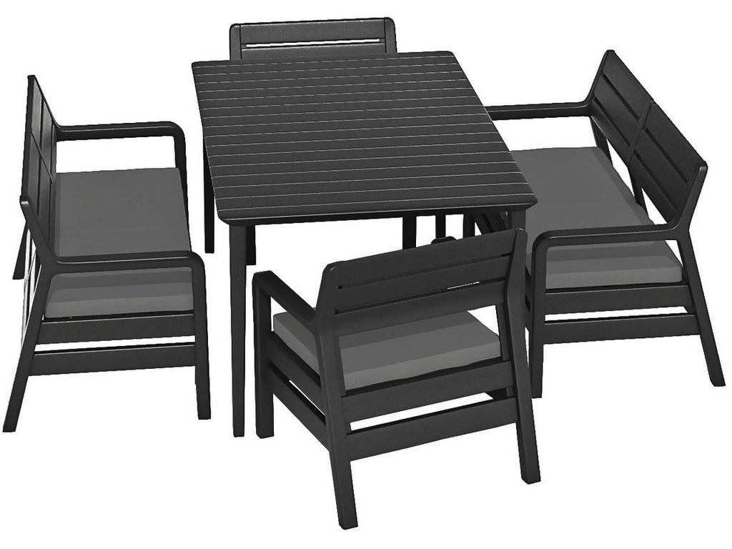 ALLIBERT DELANO SET MŰRATTAN KERTI BÚTOR SZETT ÉTKEZŐ Vásárlás: Keter Allibert Columbia Set 5 műrattan kerti